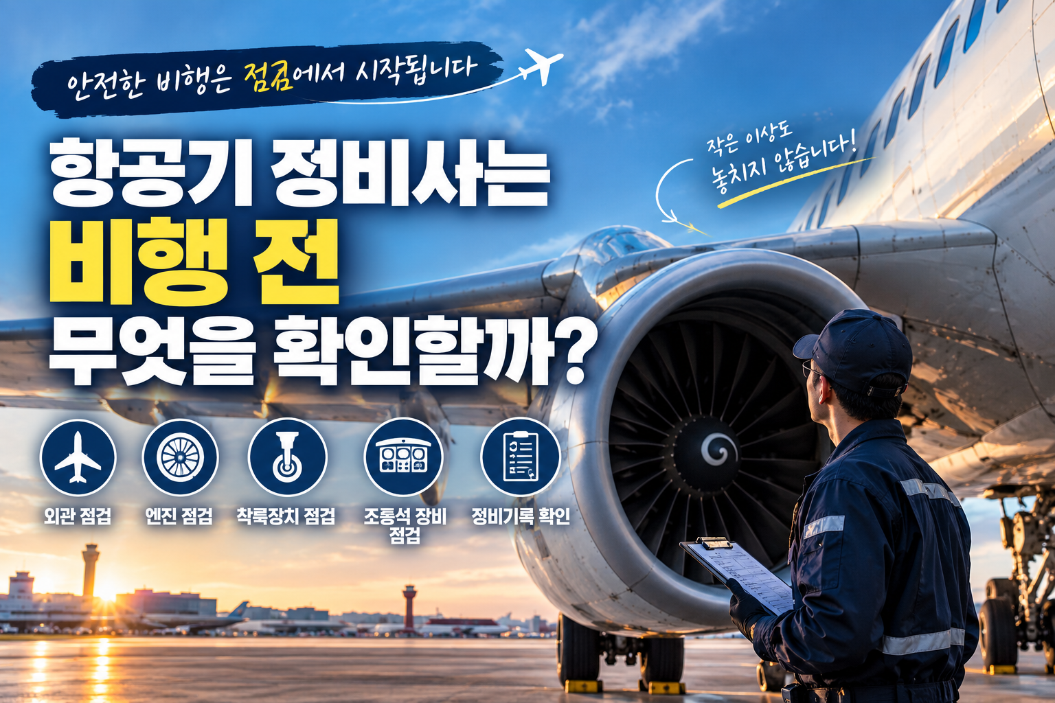 항공기 정비사는 무엇을 확인할까